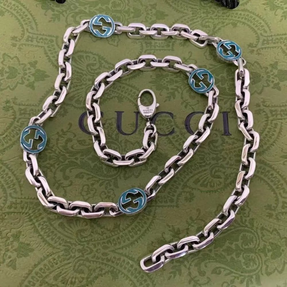 silver necklace
